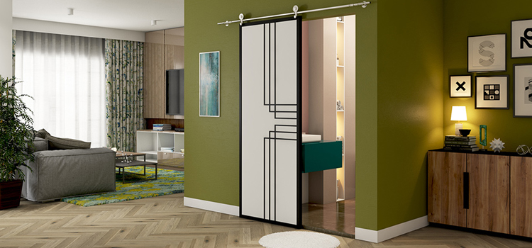 sliding bathroom door installation in Florida Ridge